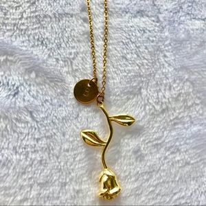 Rose B necklace : gold